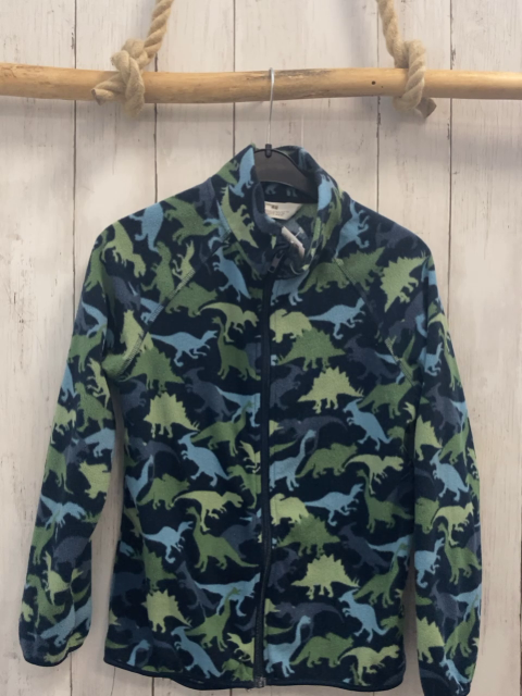 H&M  Fleecejacke  Gr. 134/140  dunkelblau bunte Dinos 