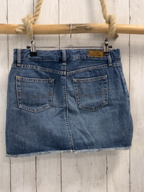 Ralph Lauren  Rock Gr. 158/164  blau Jeans Fransensaum 