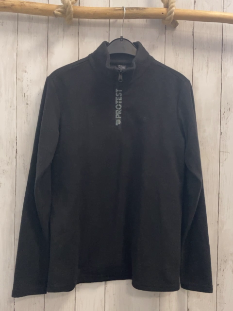 Protest  Pullover  Gr. 170/176  dunkelgrau Fleece Reißverschluss 