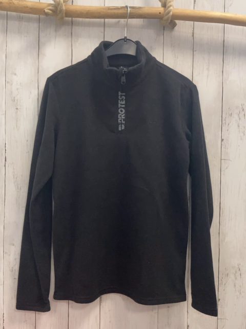 Protest  Pullover  Gr. 170/176  dunkelgrau Fleece Reißverschluss 