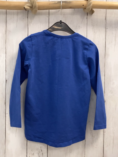   Langarmshirt  Gr. 116  blau grün pink weiße Raupe 