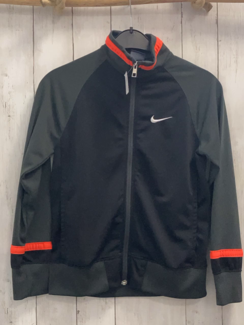 Nike  Joggingjacke  Gr. 140  schwarz oliv orange 
