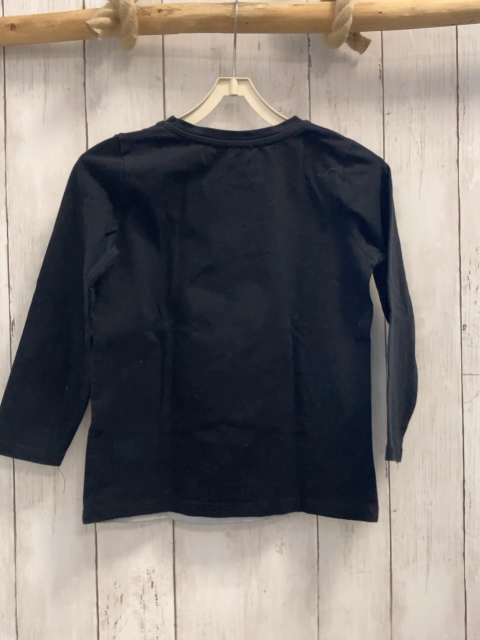   Langarmshirt  Gr. 116  schwarz Hund im Astronautenanzug 