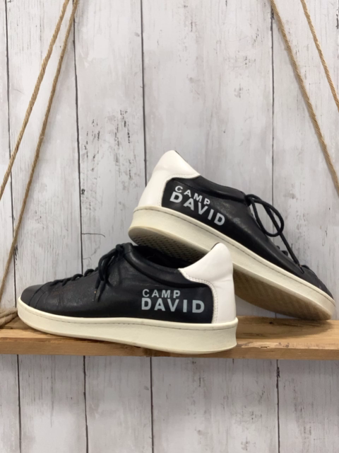 Camp David  Schuhe  Gr. 43  schwarz weiße Ferse 2 x getragen 