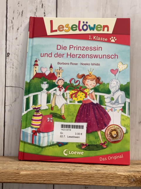 Leselöwen  Buch Die Prinzessin und der Herzenswunsch 