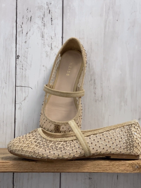 Reiss  Schuhe  Gr. 30  Netz + hellbraune Rauten mit Steinen NP 48 Pfund 