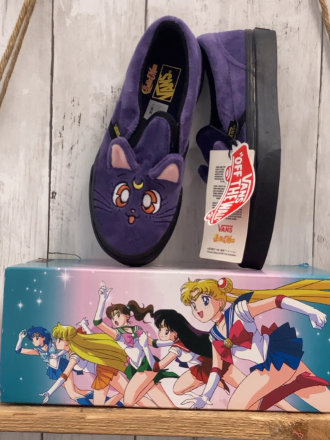 neu Vans  Schuhe  Gr. 32  lila Plüsch Tiergeischt Pretty Guardians Sailor Moon
