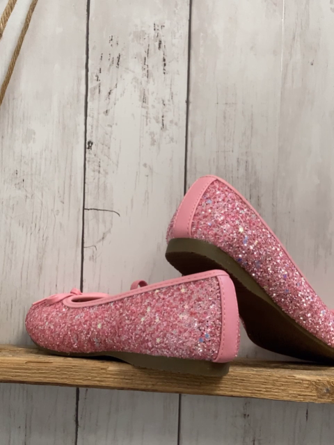 neu Barbarella  Schuhe  Gr. 34  rosa mit Glitzersteinen Schleife 