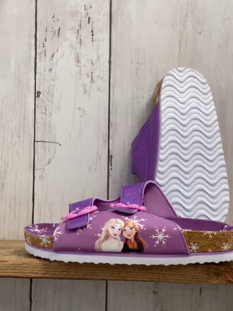 neu Sandaletten  Gr. 31  lavendel Frozen mit Glitzerriemen rosa Schnlen 