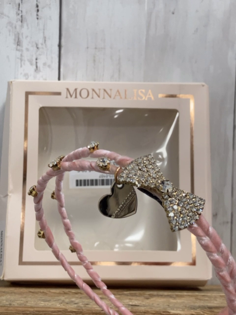 monnalisa  Haarreifen  rosa mit goldenen Applikationen mit Steinen 
