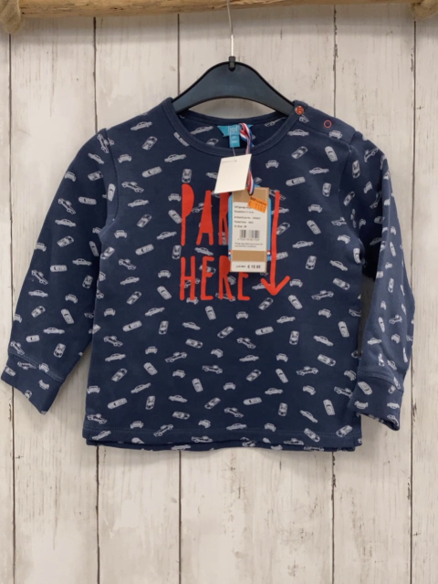 neu lief!  Pullover  Gr. 86  blau hellgraue Fahrzeuge rote Schrift np 15,95 € red auf 11 € 