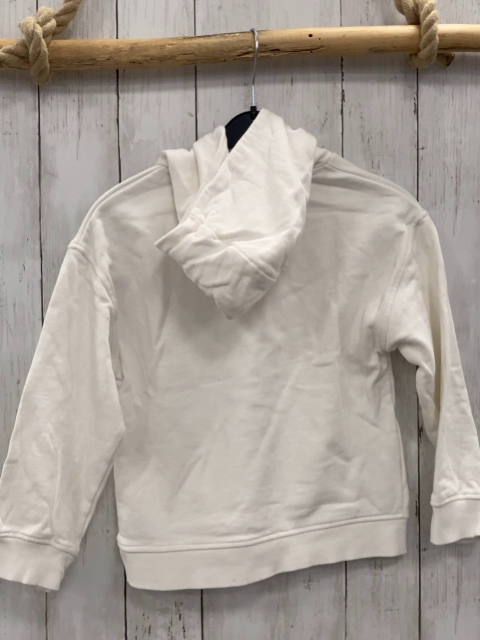 Mango  Pullover  Gr. 128  weiß Kapuze schwarzer Fußball