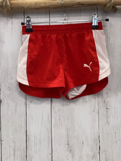 Puma  Sportshorts  Gr. 128  rot weißer Seitenstreifen 