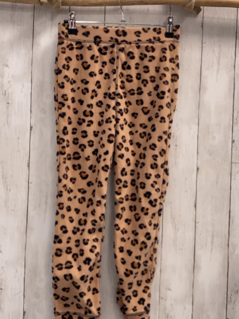 H&M  Jogginghose  Gr. 122  ocker schwarz braun leoprint Fleece 