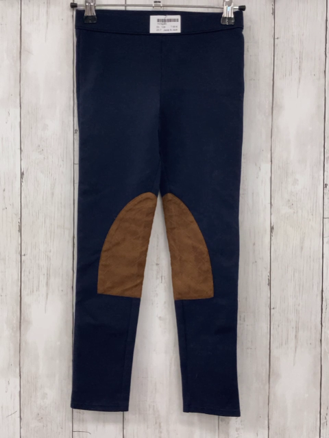 Janie & Jack  Jeggings  Gr. 128  blau braune Aufnäher 