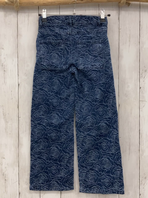 Name it  Hose  Gr. 128  blau weiße Blumen  Bund verstellbar 