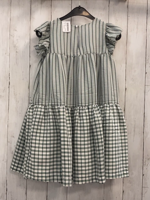 Mayoral  Kleid  Gr. 140  weiß grün oliv kariert 