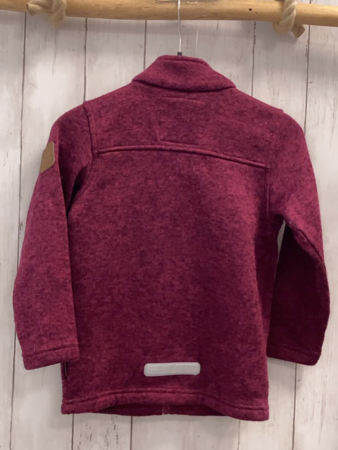 Nordbjörn  Strickjacke  Gr. 122  aubergine weinrot meliert 