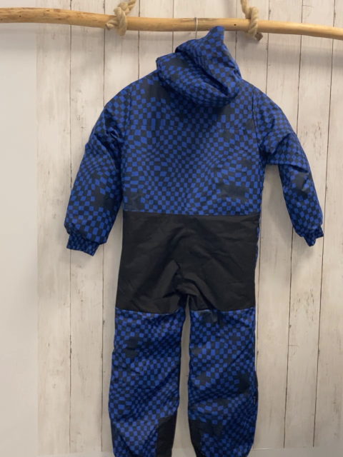 neu Decathlon  Schneeoverall Gr. 116/122  blau dunkelblau Karos 