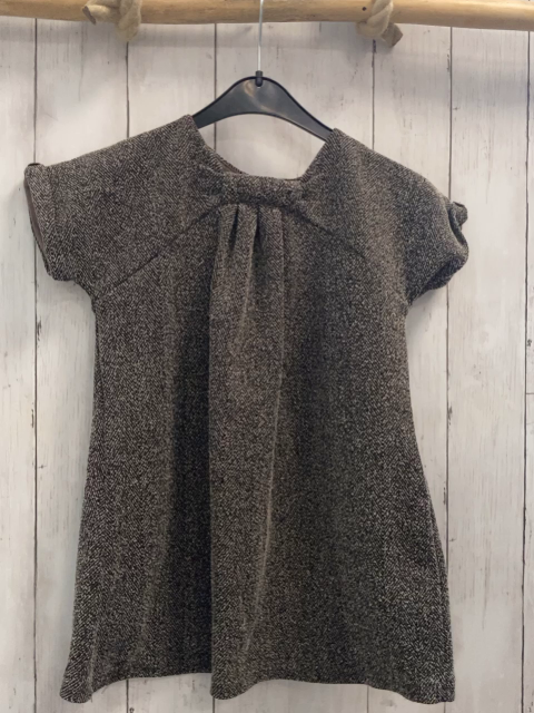 Zara  Kleid  Gr. 116  braun beige meliert 