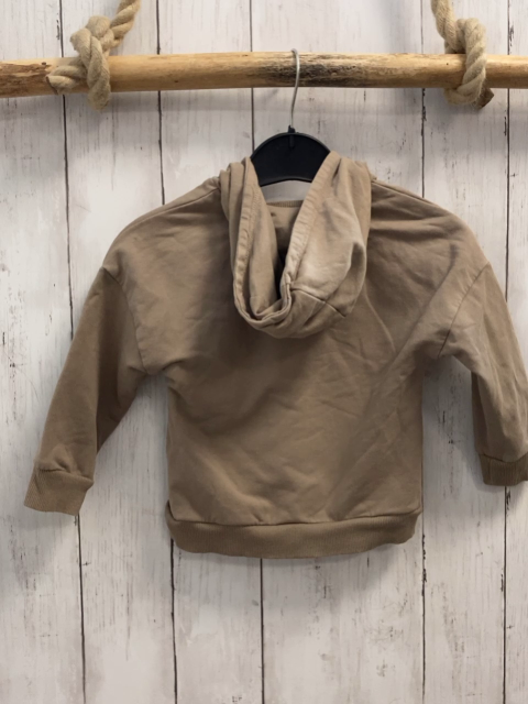   Pullover  Gr. 92  sand Kapuze Plüschreh 