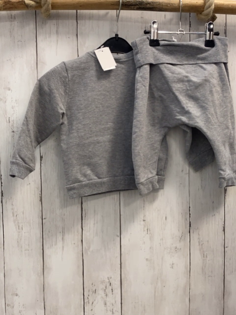 2tlg Sanetta  Pullover + Jogginghose  Gr. 74  grau Schildkröte 