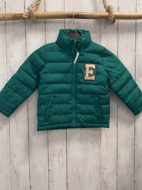 Esprit  Winterjacke  Gr. 92  grün beige Plüsch "E"