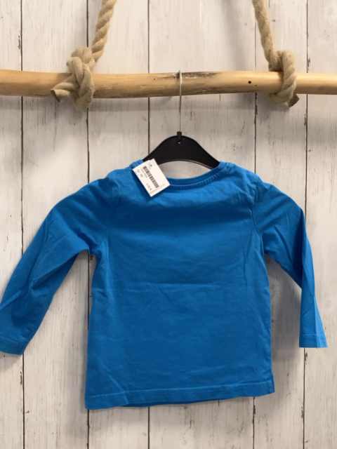   Langarmshirt  Gr. 92  blau Fahrzeuge 