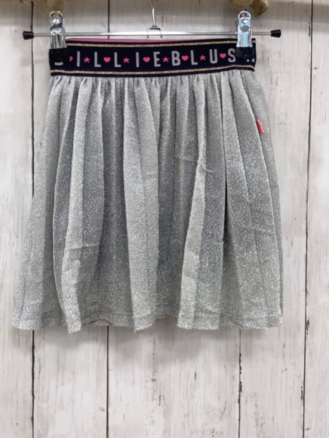 Billieblush  Rock Gr. 98  silber Glitzer + schwarzer Gummibund mit Schrift 