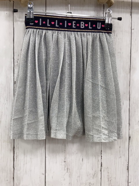 Billieblush  Rock Gr. 98  silber Glitzer + schwarzer Gummibund mit Schrift 
