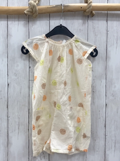 H&M Playsuit  Gr. 92  creme bunte Sonnen 