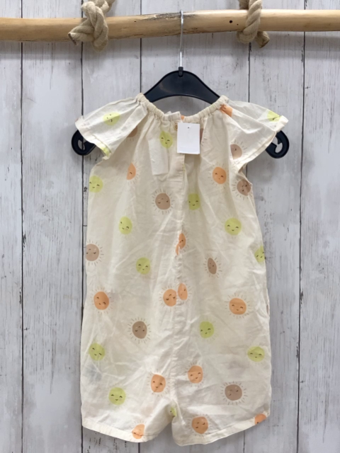 H&M Playsuit  Gr. 92  creme bunte Sonnen 