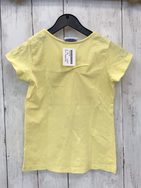 Peppa Pig  T-Shirt  Gr. 98  gelb Peppa Pig mit Einhorn grauer Glitzerstern 