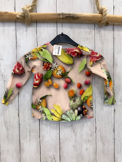 Molo  Langarmshirt  Gr. 86  grau Fürchte Rüschen 