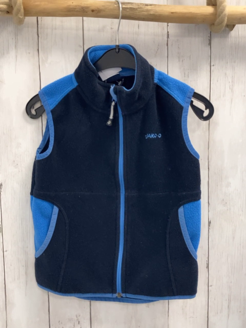 Jako-o Weste Gr. 116  blau Fleece hellblauer Bund