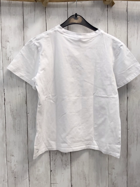  T-Shirt  Gr. 140  weiß Tennisschläger Schrift 