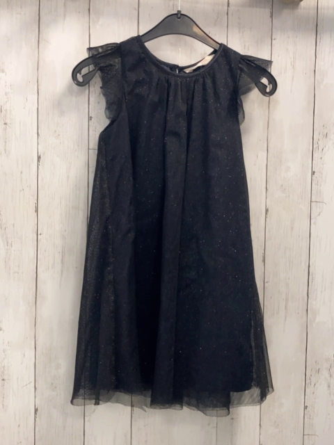 H&M Kleid Gr. 128  dunkelblau Tüll Glitzer