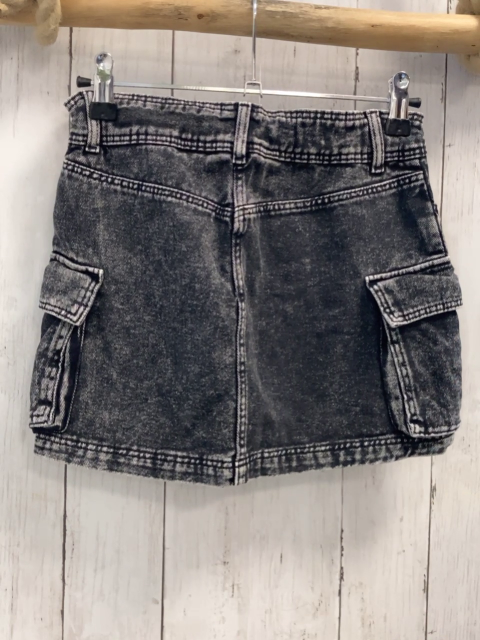 H&M Rock Gr. 140  grau Jeans Bund verstellbar 