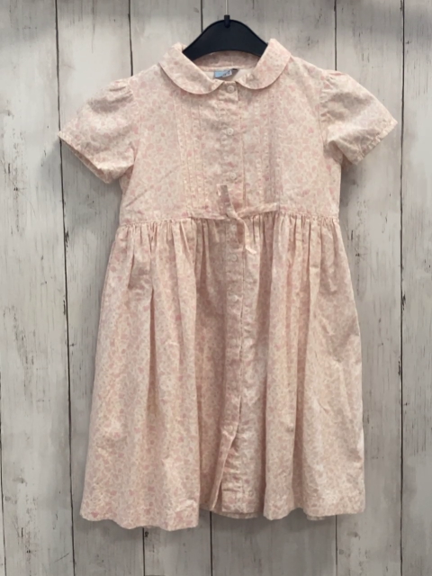 Cyrillus  Kleid  Gr. 92  weiß rosa Blumen 
