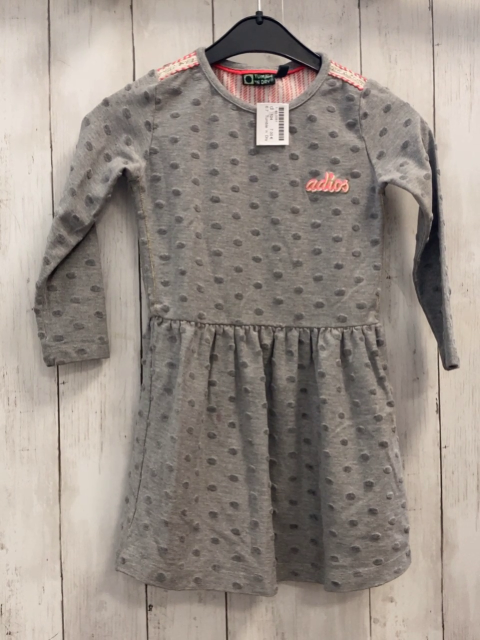 Tumble ´n´ Dry Kleid  Gr. 104  grau dunkelgrau Punkte 