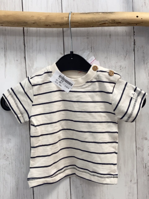 neu T-Shirt Gr. 56  beige blaue Streifen