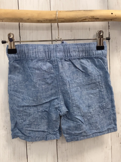  Shorts Gr. 98  blau meliert Kordel