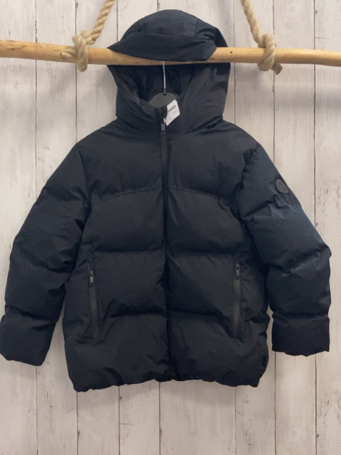 Zara  Winterjacke  Gr. 128  schwarz warm gefüttert Kapuze 