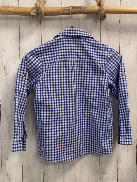   Hemd  Gr. 122/128  blau weiß kariert 