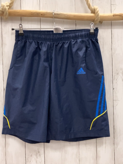 Adidas  Sportshorts  Gr. M dunkelblau blau gelbe Streifen 