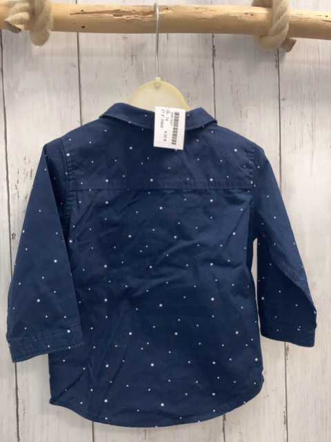 H&M  Hemd  Gr. 74  blau weiße Sterne 