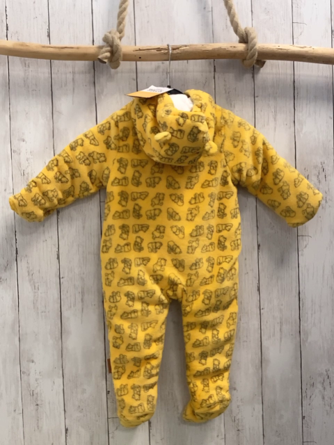 neu Disney  Plüschoverall Gr. 80  gelb Winnie Puuh Kapuze mit Ohren NP 24,99 € 