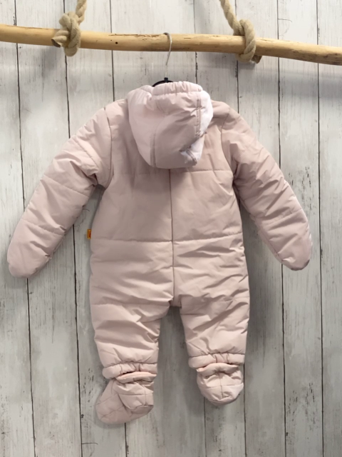 Steiff  Winteroverall Gr. 68  rosa Plüschbärenkopf 