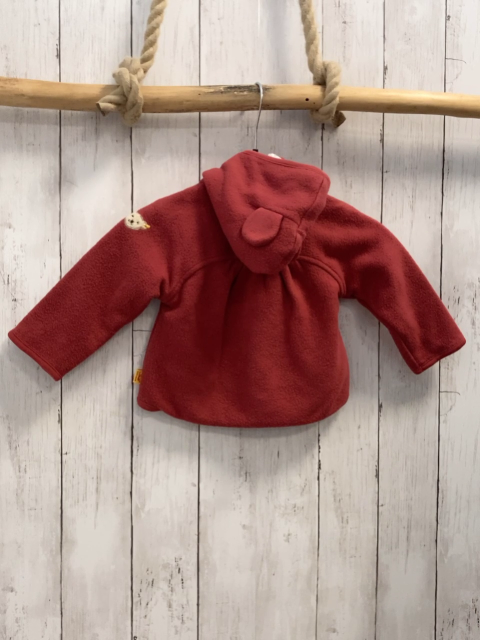 Steiff  Fleecejacke  Gr. 74   rostrot Kapuze mit Ohren 