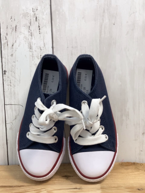  Leinenschuhe  Gr. 28  blau weiß 